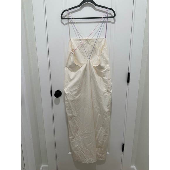 Anna October X J.Crew Multistrap Sheath Dress in Ivory Plus Size 16 - Picture 4 of 7